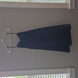 White House Black Market Black Strapless Dress with interchangeable belts